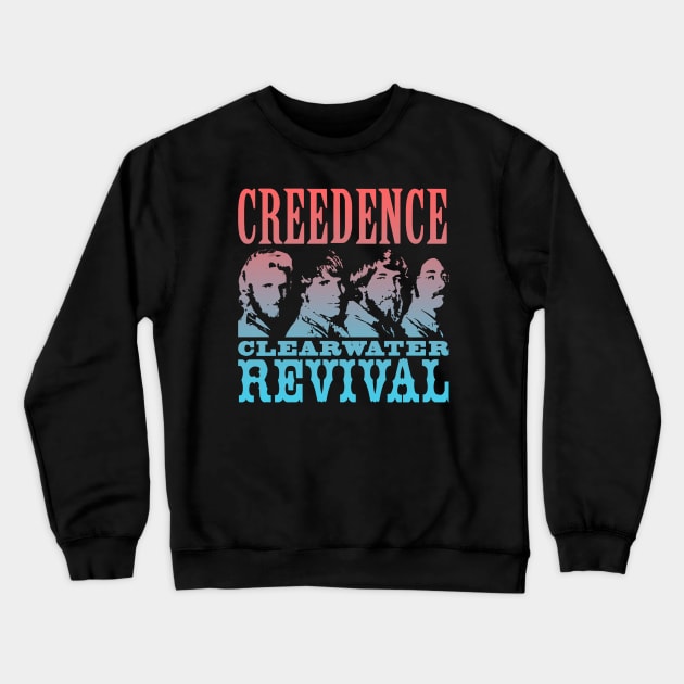 Creedence Clearwater Revival /// Retro Design Crewneck Sweatshirt by NumbLinkin